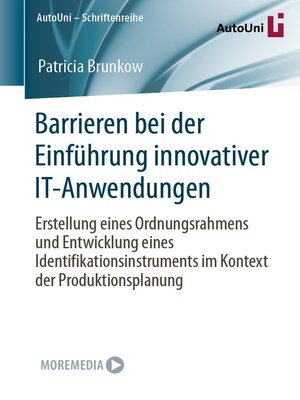 cover image of Barrieren bei der Einführung innovativer IT-Anwendungen